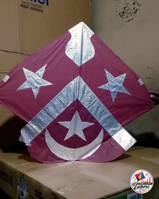 Star and crescent design kite