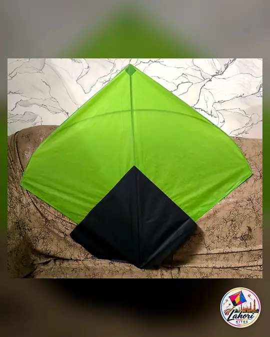 Green and black gudda kite – Qazi Town, Lahore