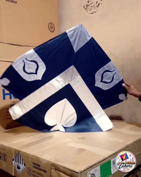 Navy spade pattern kite