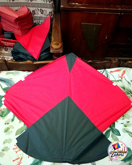 Red and black gudda kite