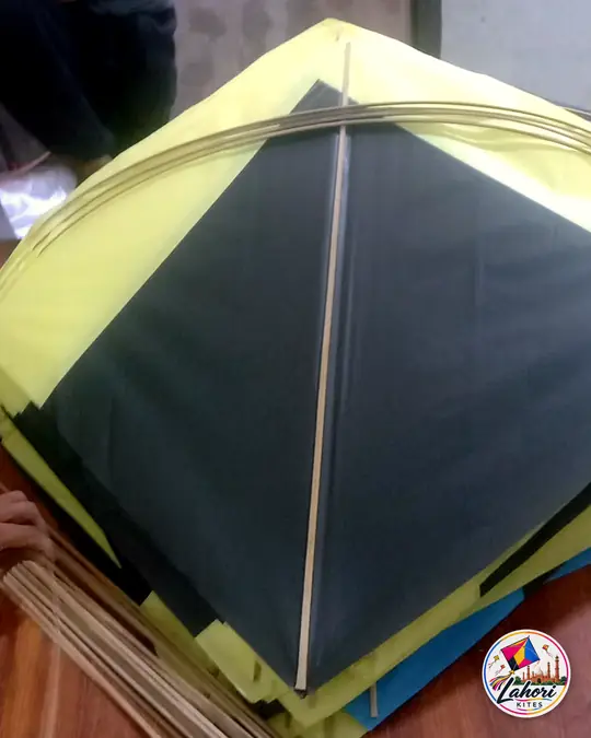 Yellow and black patang