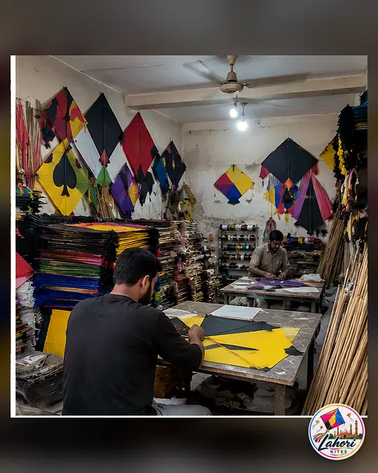 Kite making workshop in Lahore